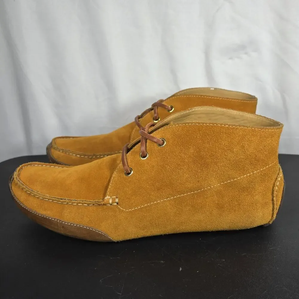 Cole Haan Shoes Mens Size 11 Tan Suede Chukka Moc‎ Toe Driving Lace Up C13104